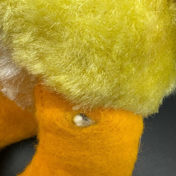 Vintage Rushton Rubber Face Duck Yellow Duckling Stuffed Animal Toy Kitschy READ - Picture 13 of 15
